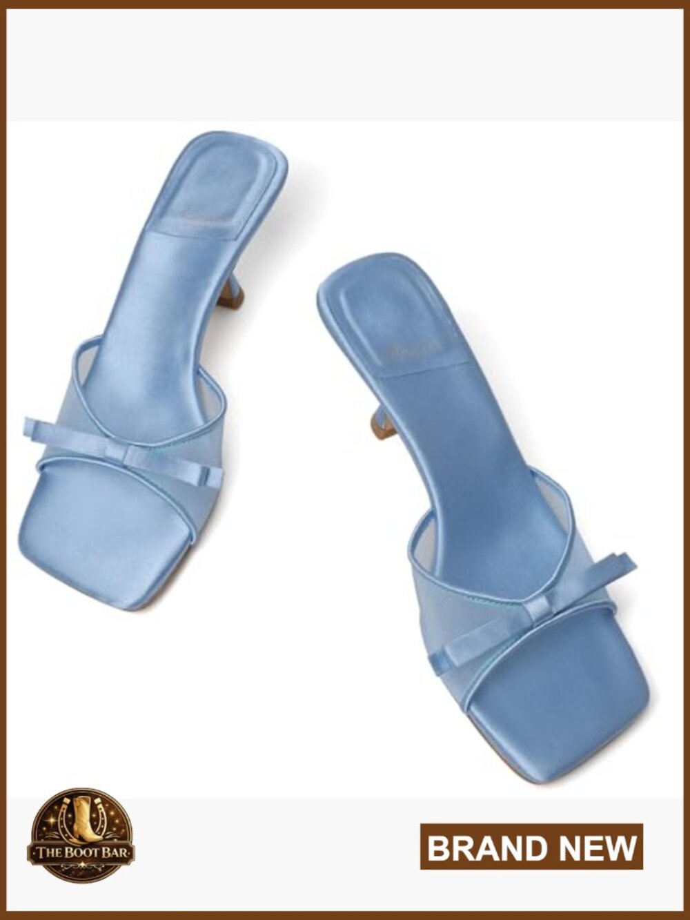 Kitten Heels Round Toe Vintage Mules Stiletto Slip On Backless Sandals Party - Picture 5 of 7